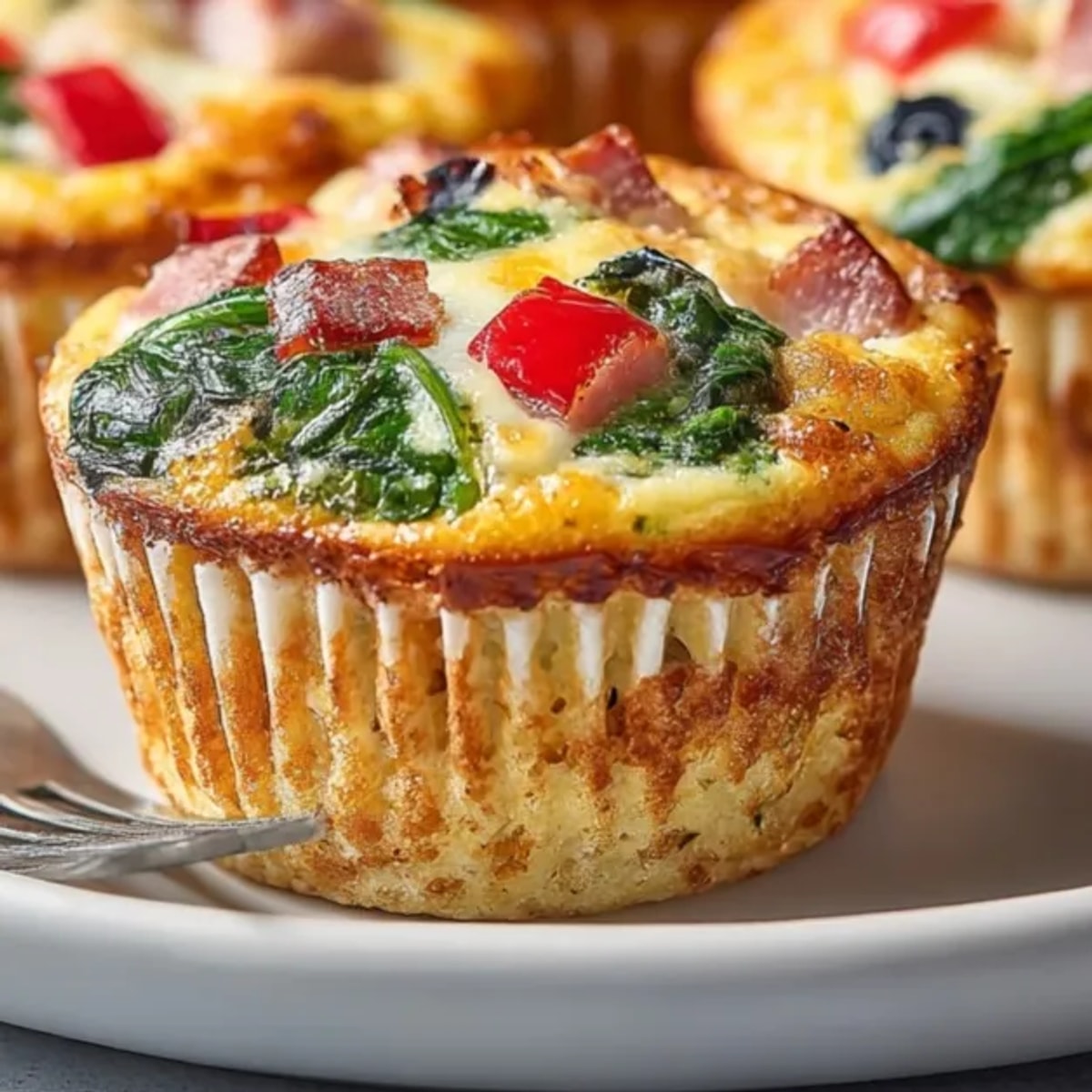 Golden Savory Breakfast Egg Muffins, hot from the oven, ready to kickstart your day!