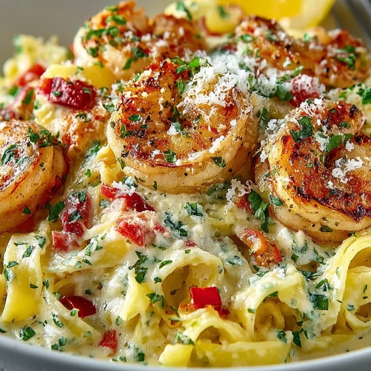 A steaming plate of Creamy Cajun Shrimp Pasta promises a rich, flavorful, and satisfying dinner.