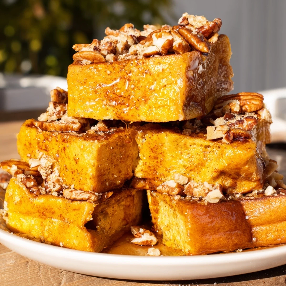 Protein Pumpkin French Toast Bake