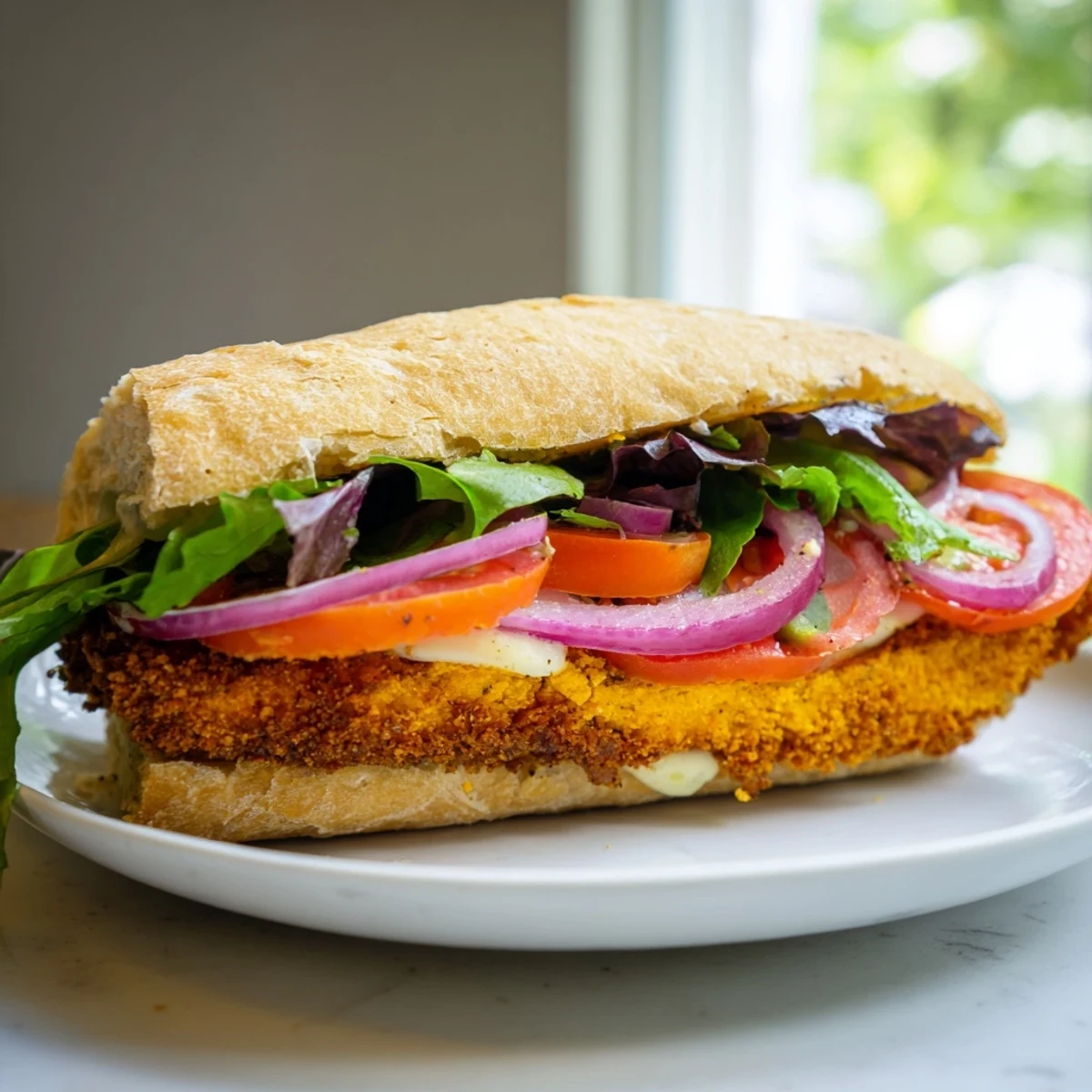 Pumpkin Schnitzel Sandwich Twist