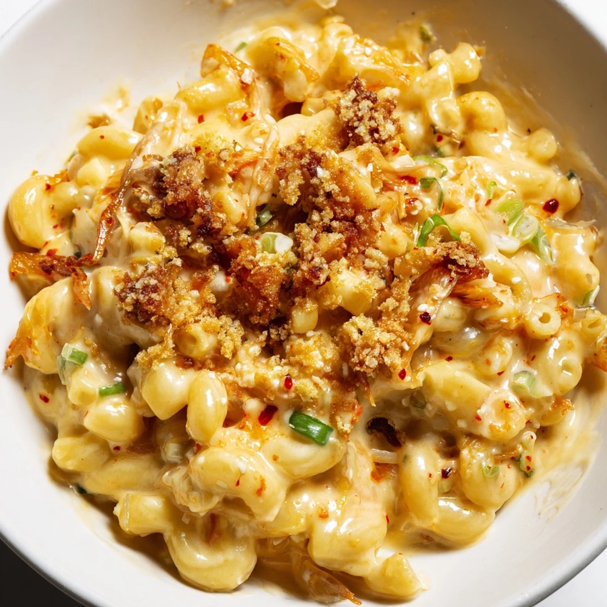 Spicy Kimchi Mac & Cheese