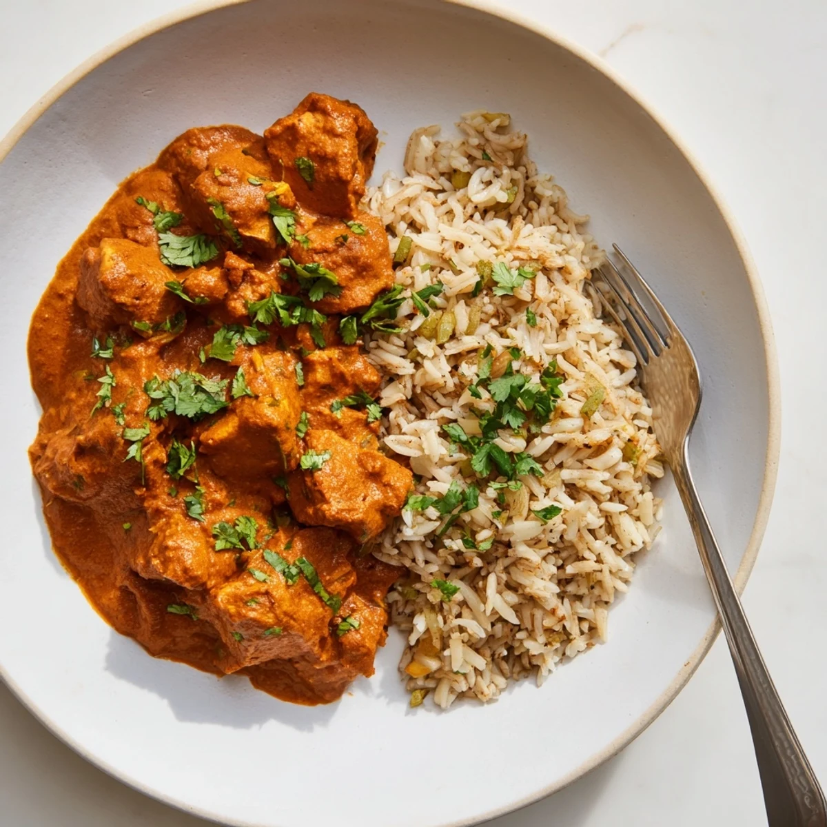 Butter Chicken Rice Pilaf