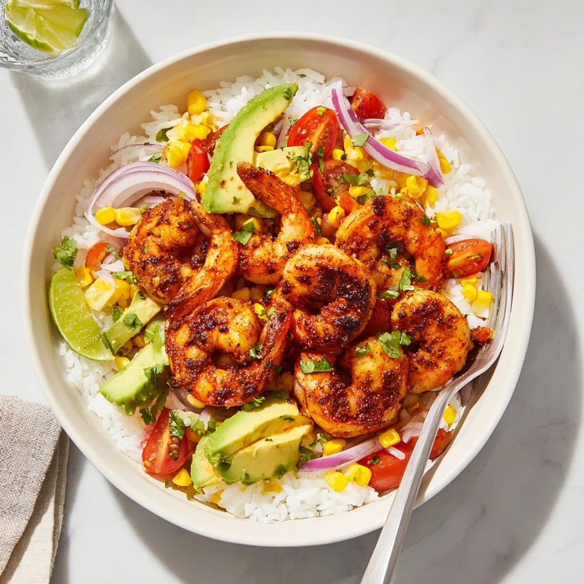 Easy Grilled Shrimp Bowl