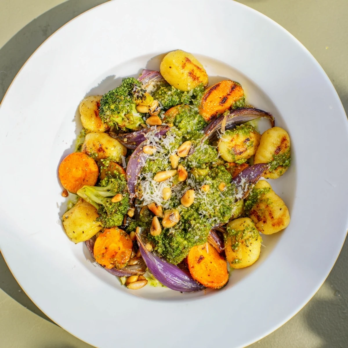 Sheet Pan Pesto Gnocchi