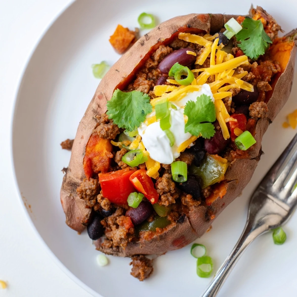 Baked Sweet Potato Chili