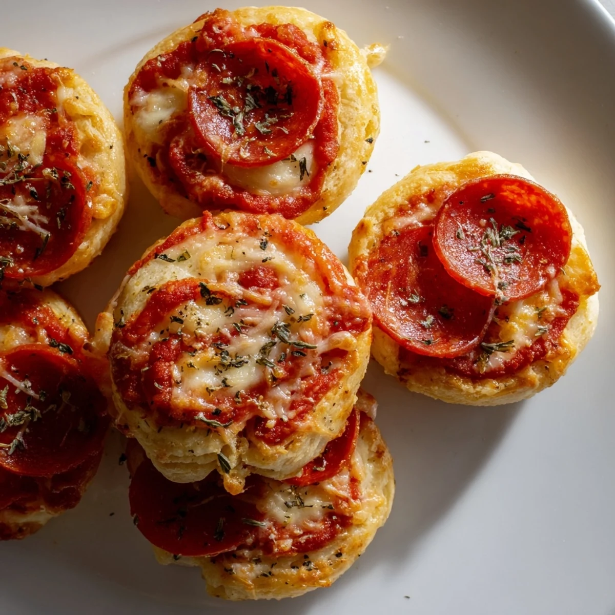 Deliciously cheesy Mini Pepperoni Pizza Pinwheels, a perfect appetizer idea bursting with flavor and fun.