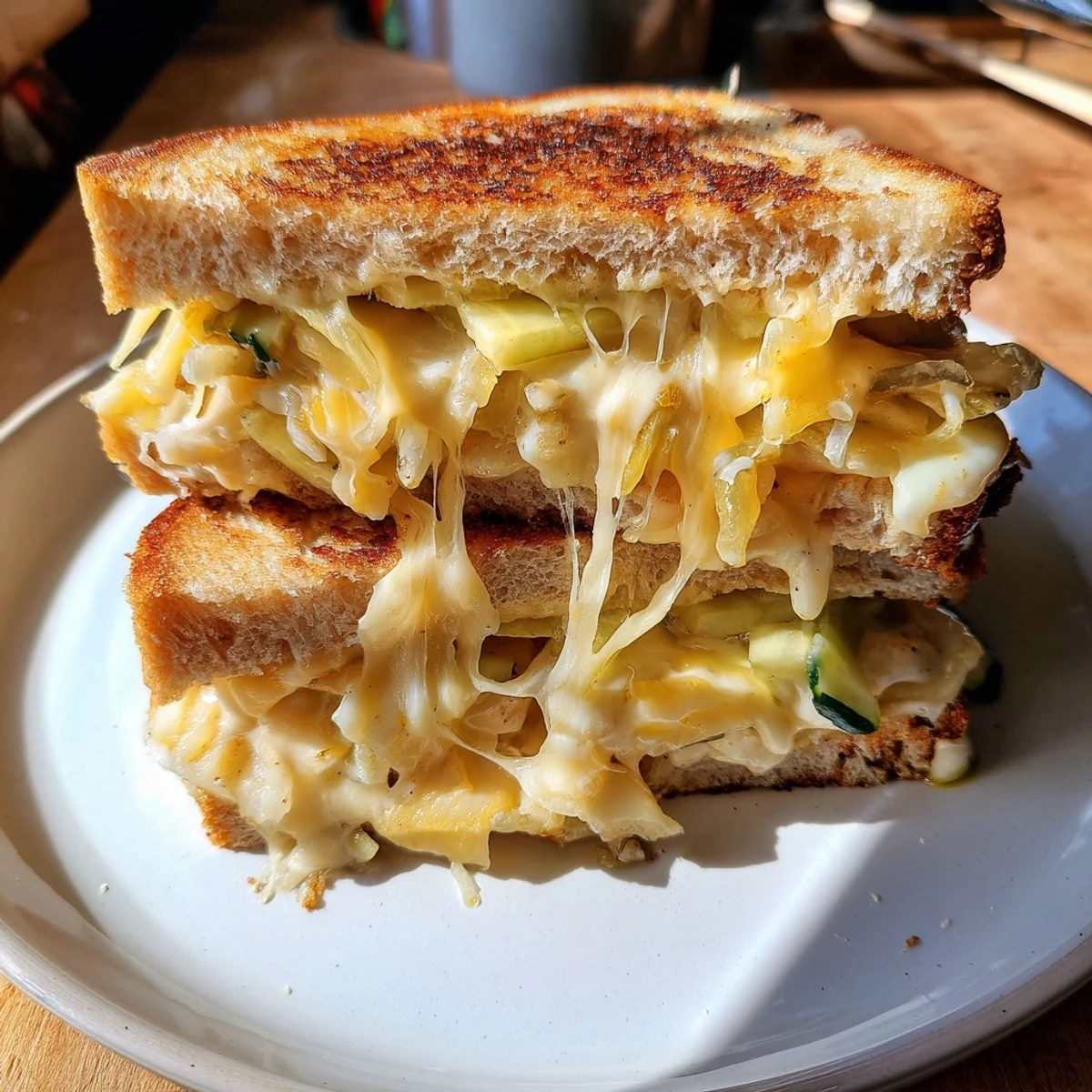 Gooey Pickle Grilled Cheese