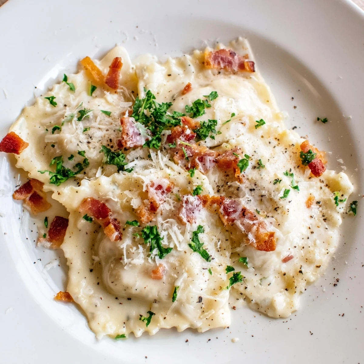Olive Garden Ravioli Carbonara