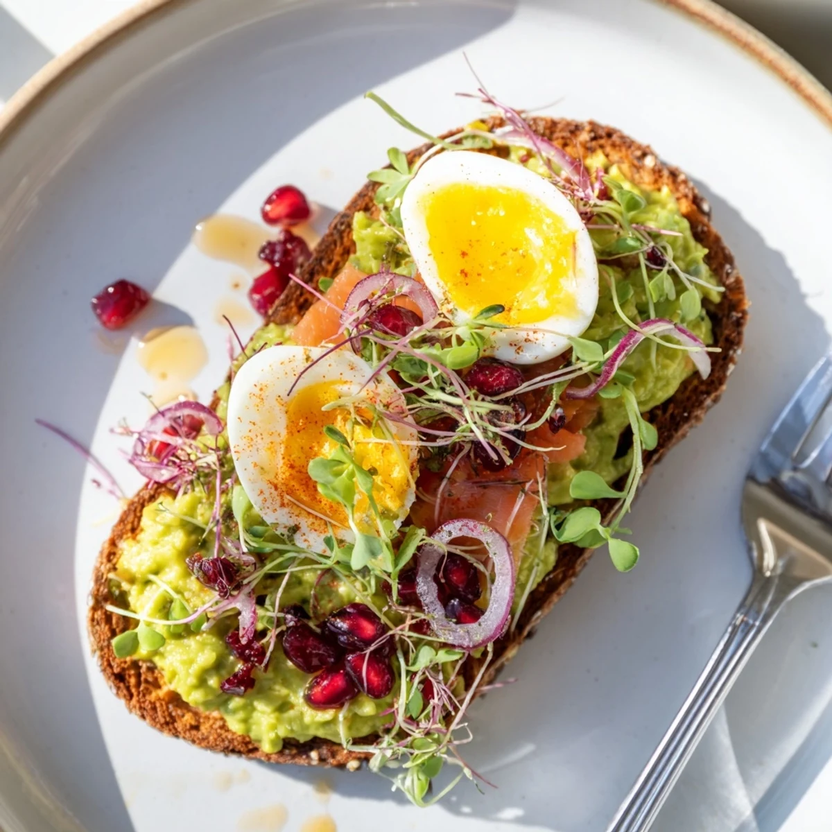 Vibrant Express Holiday Avocado Toast Bar, ready with colorful toppings for a festive brunch.