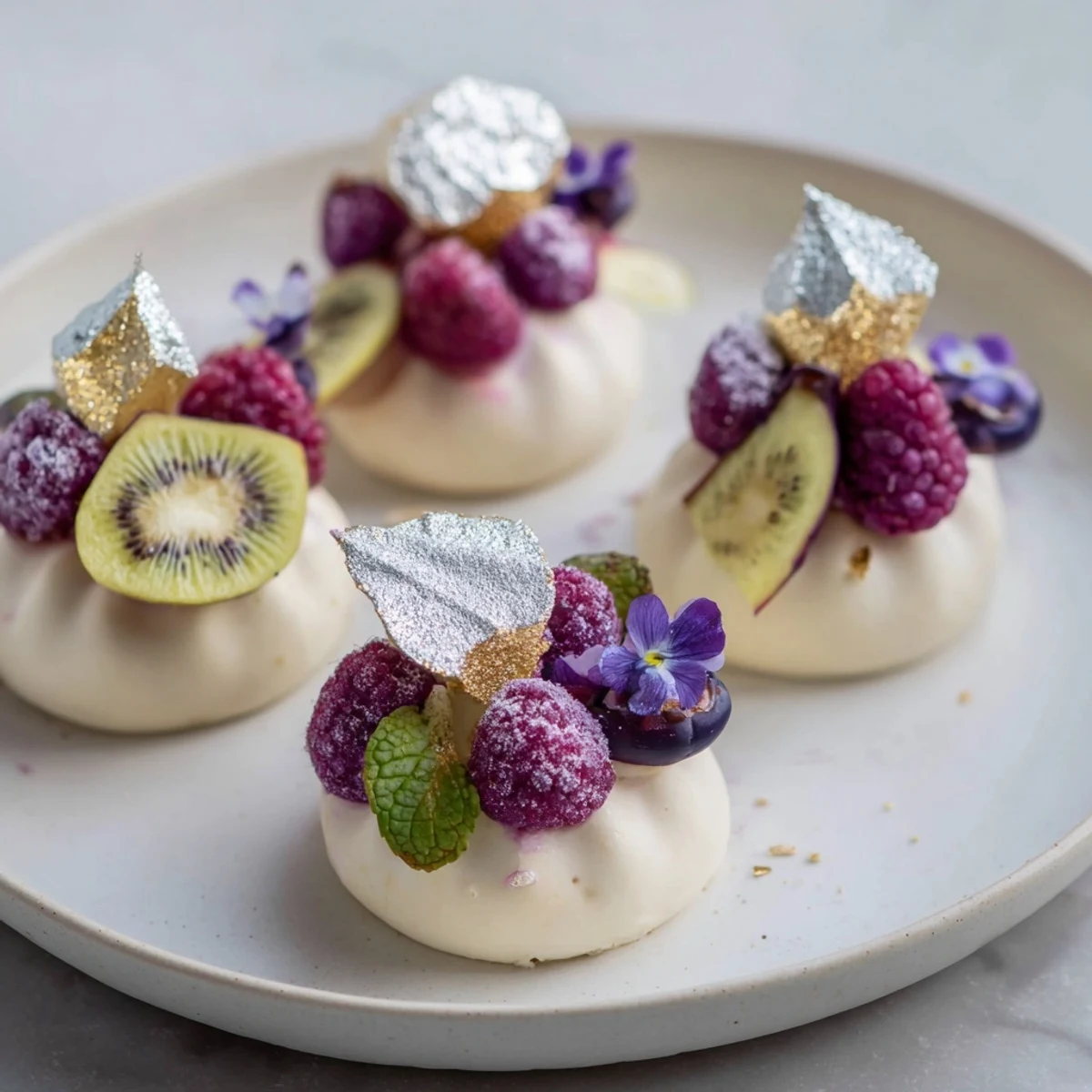 This opulent Luxury Diamond Engagement Platter features puff pastry diamonds, vanilla cream, and glistening white chocolate.