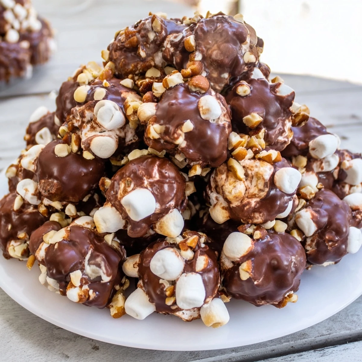 Warm, gooey Quick Dessert: Chocolate Chips and Mini Marshmallows Heap, ready to eat with a spoon from a microwave-safe bowl.