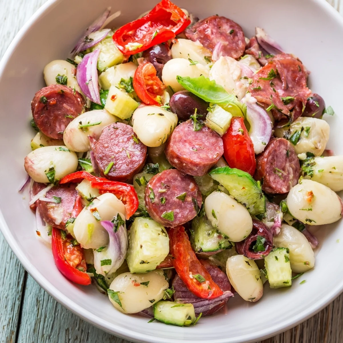 Italian Antipasto Bean Salad