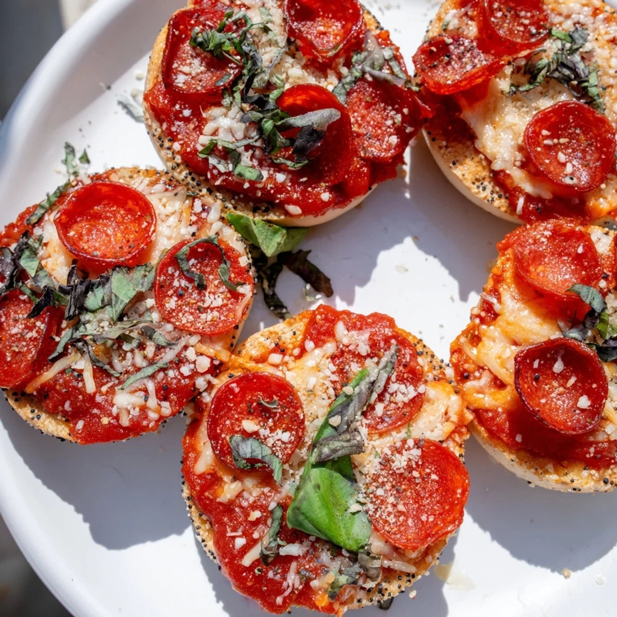 Mini Pepperoni Pizza Bagels