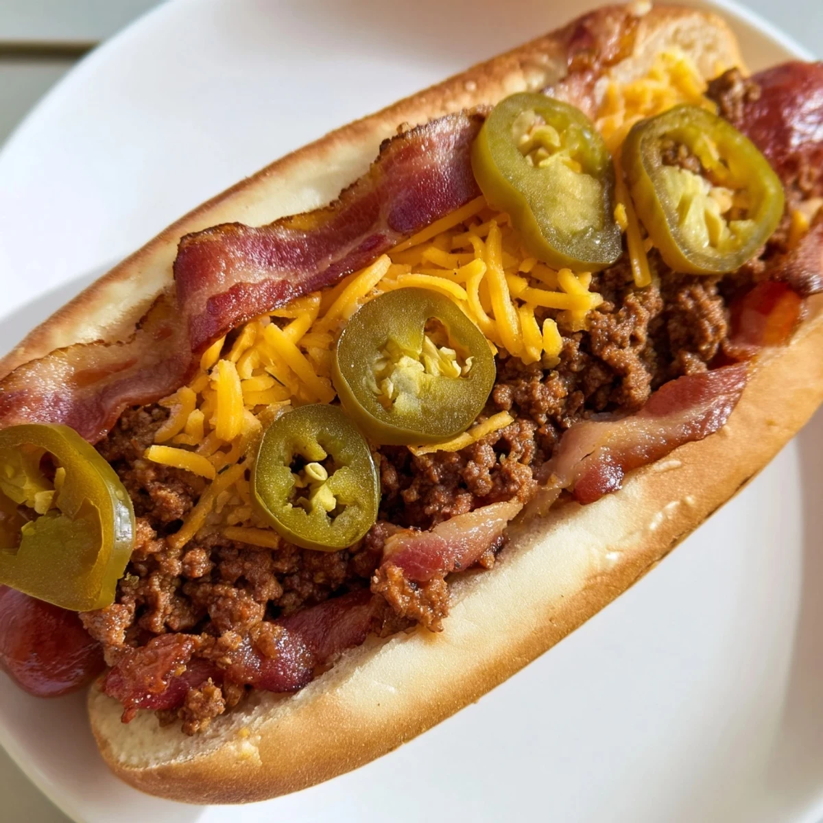Mexican Hot Dogs Bacon