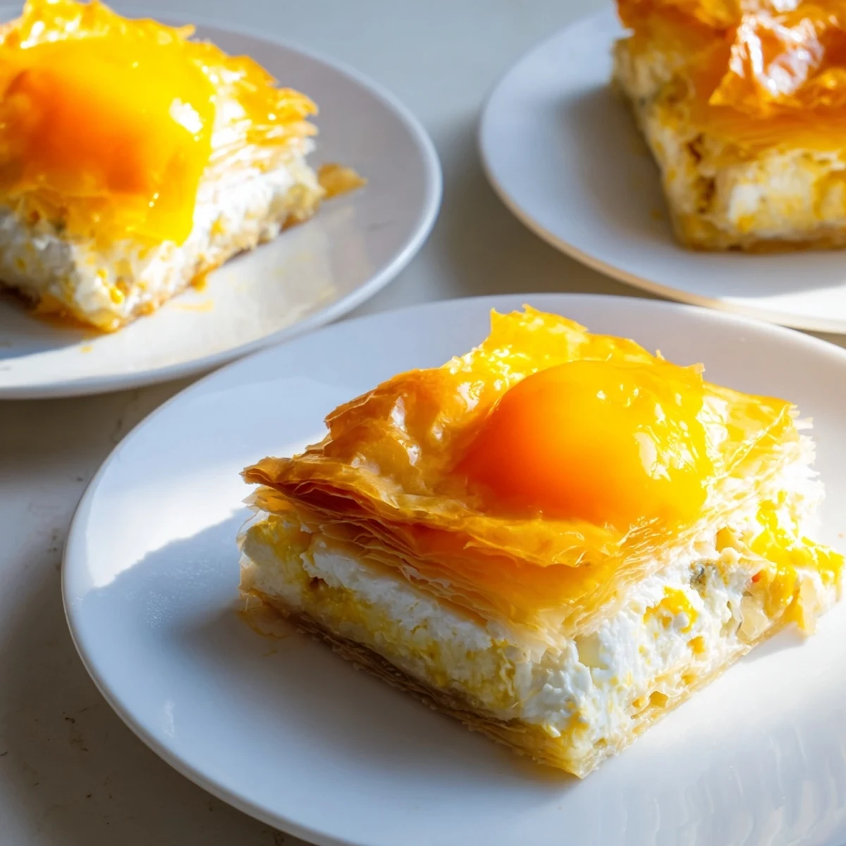 Serbian layered cheese pie
