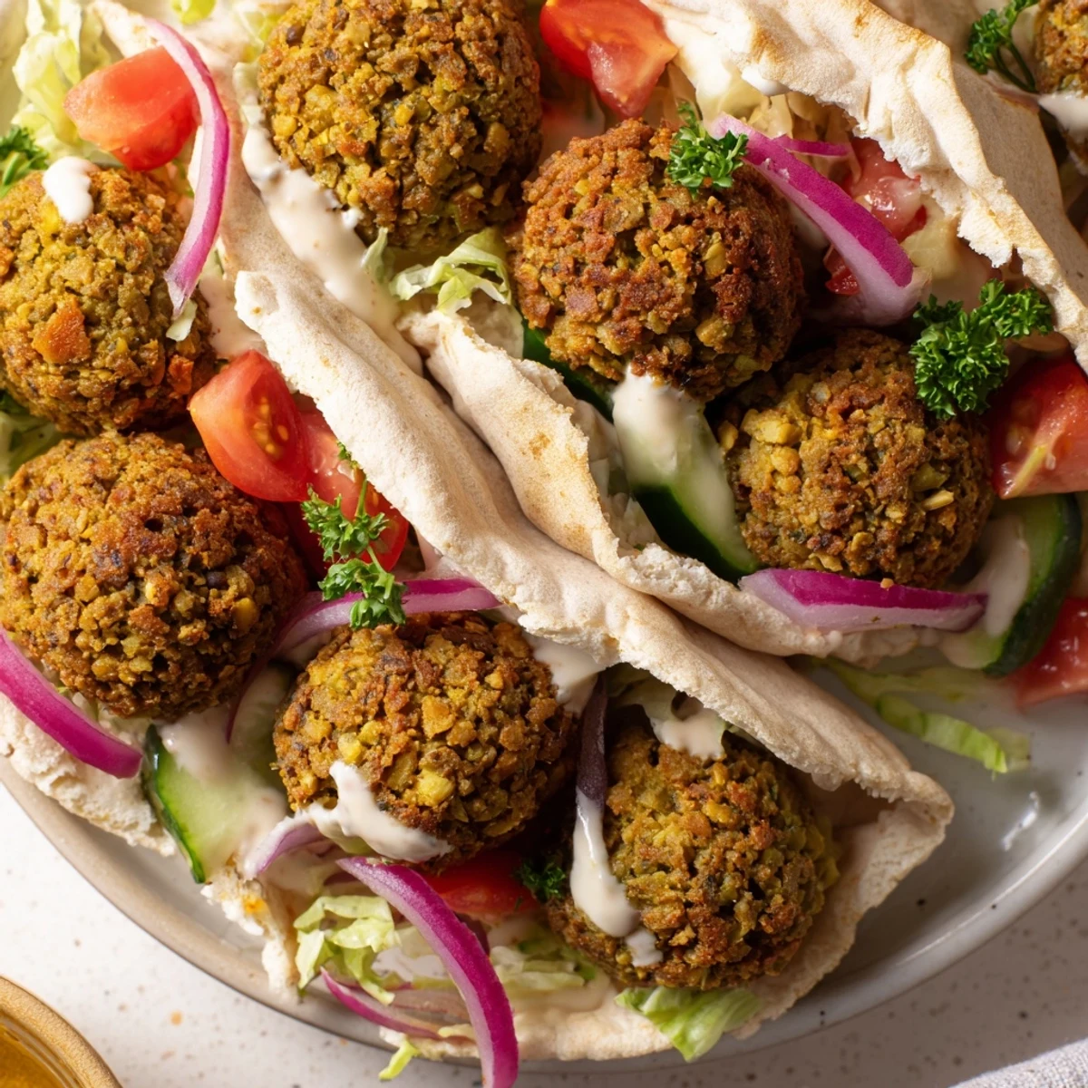 Crispy Falafel Pita Pocket