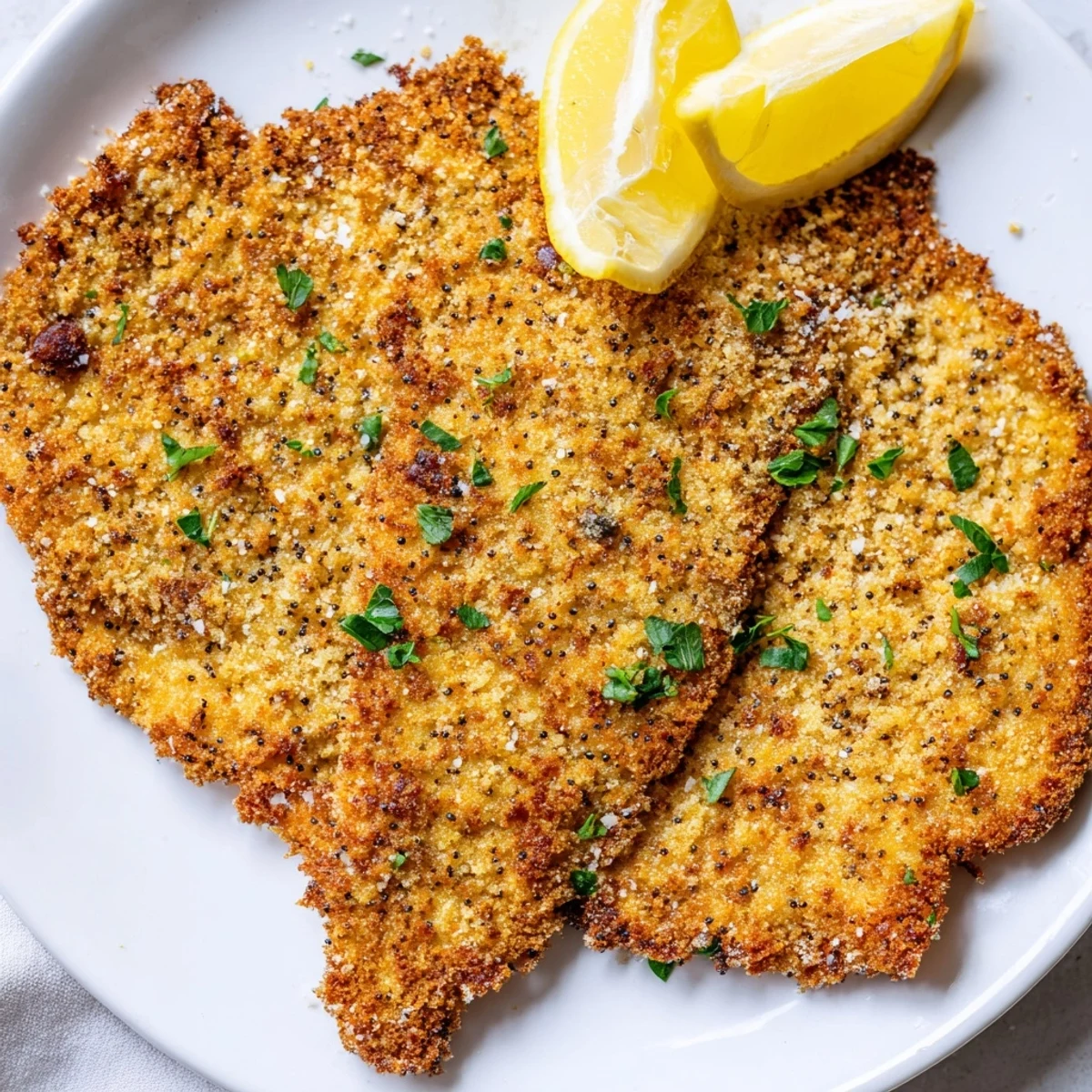 Imagine a plate of golden brown, flavorful crispy parmesan chicken cutlet, a comforting Italian-American classic.
