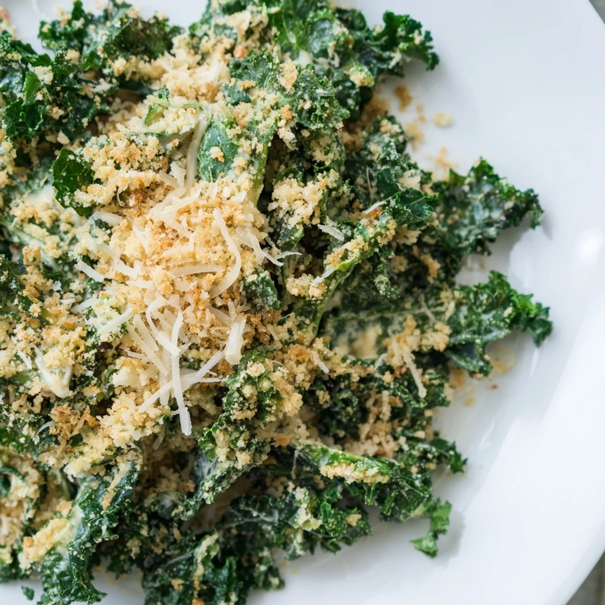 Garlic Parmesan Kale Salad