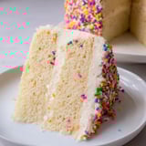 Festive moist vanilla sponge