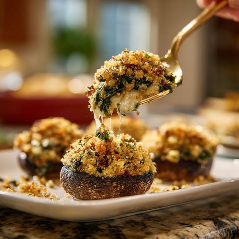 A fork is being used to eat a food item.