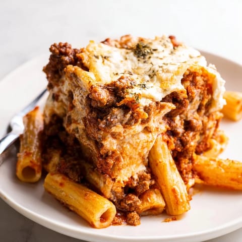 Baked Ziti Meat Sauce #1002