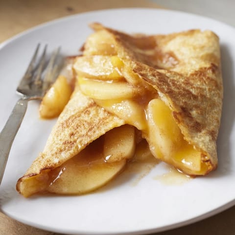 Melt-in-your-mouth caramelized apple and cheddar quesadillas, perfect for a quick snack.  