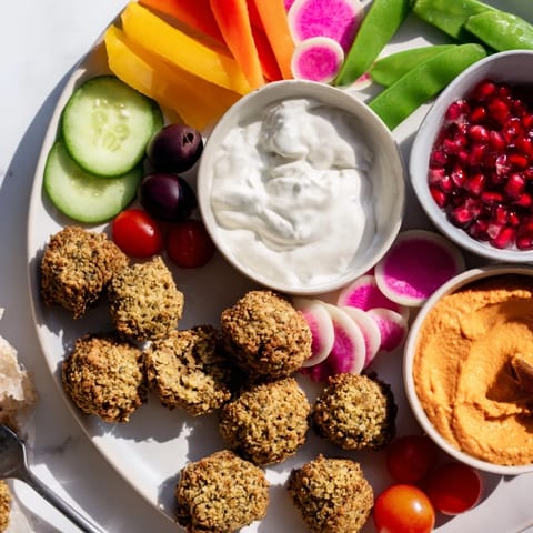 Gluten-Free Holiday Falafel Board