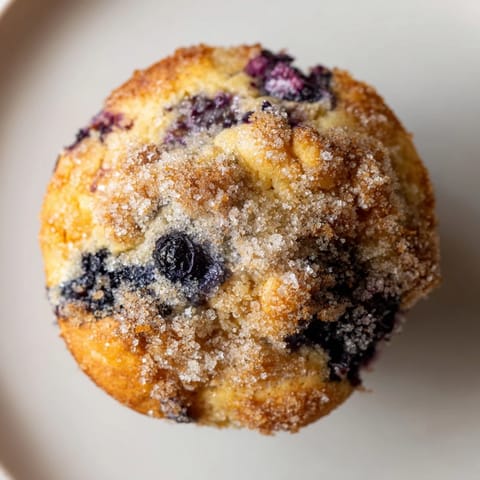 Fluffy, golden Budget Christmas Blueberry Muffins, perfect for a cozy holiday breakfast or snack.