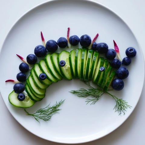 This stunning Peacock Tail recipe features a fresh, colorful platter of grapes and cucumber as an easy appetizer.