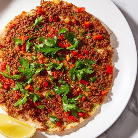 Turkish Lahmacun Flatbread