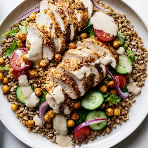 Lemon Tahini Chicken Bowl