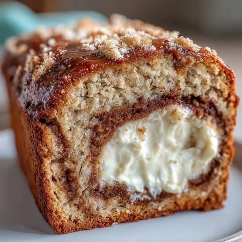 Cream Cheese Cinnamon Swirl Protein Loaf