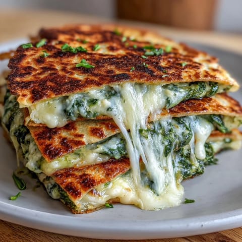 Festive green spinach and sharp cheddar cheese melt between shamrock-cut tortillas, creating a fun and flavorful appetizer for any celebration.