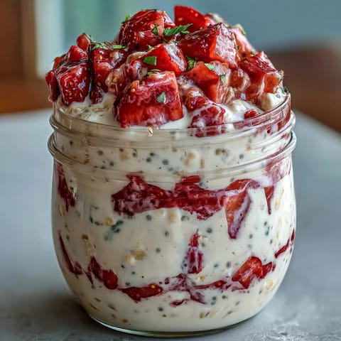 Strawberry Vanilla Protein Oats