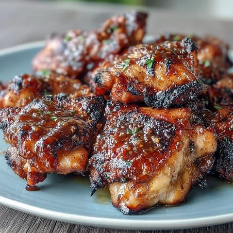 Honey Garlic Grilled Chicken Thighs #1262