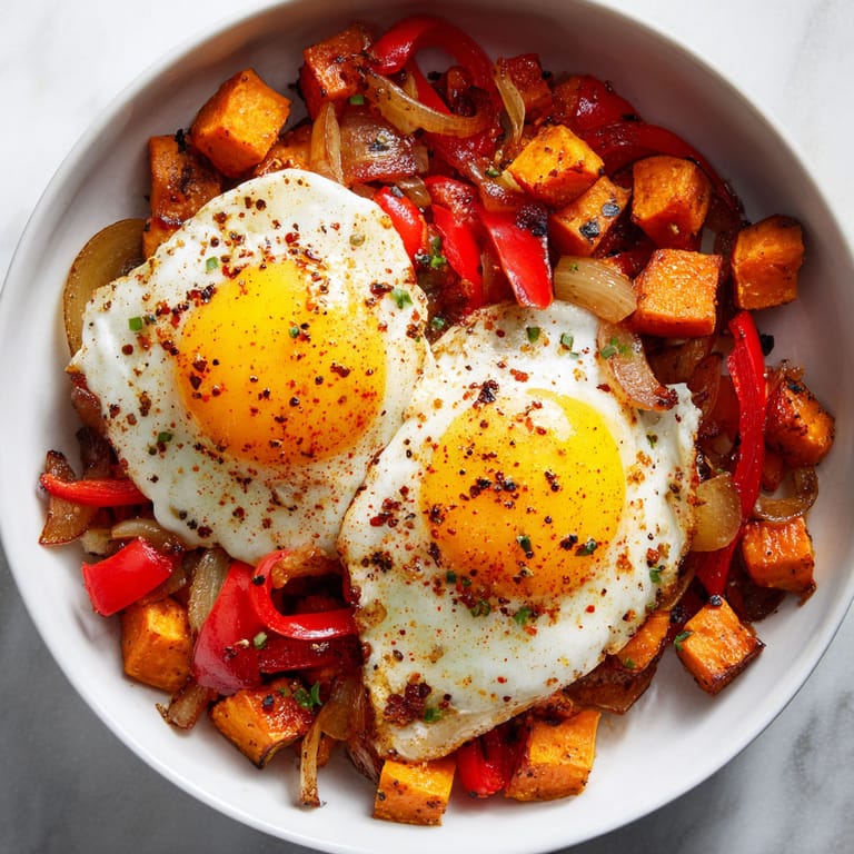 A plate of food with eggs and vegetables.