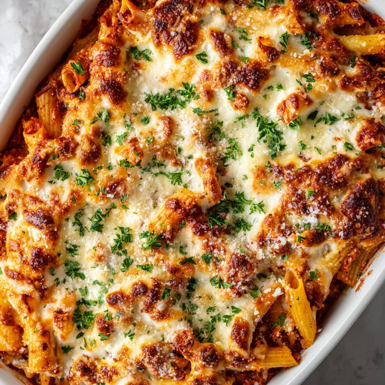 A white bowl filled with a delicious pasta dish.