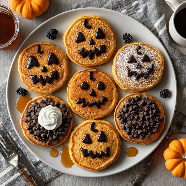 Stack of freshly cooked Gluten-Free Pumpkin Pancakes: a delicious and easy fall breakfast treat.
