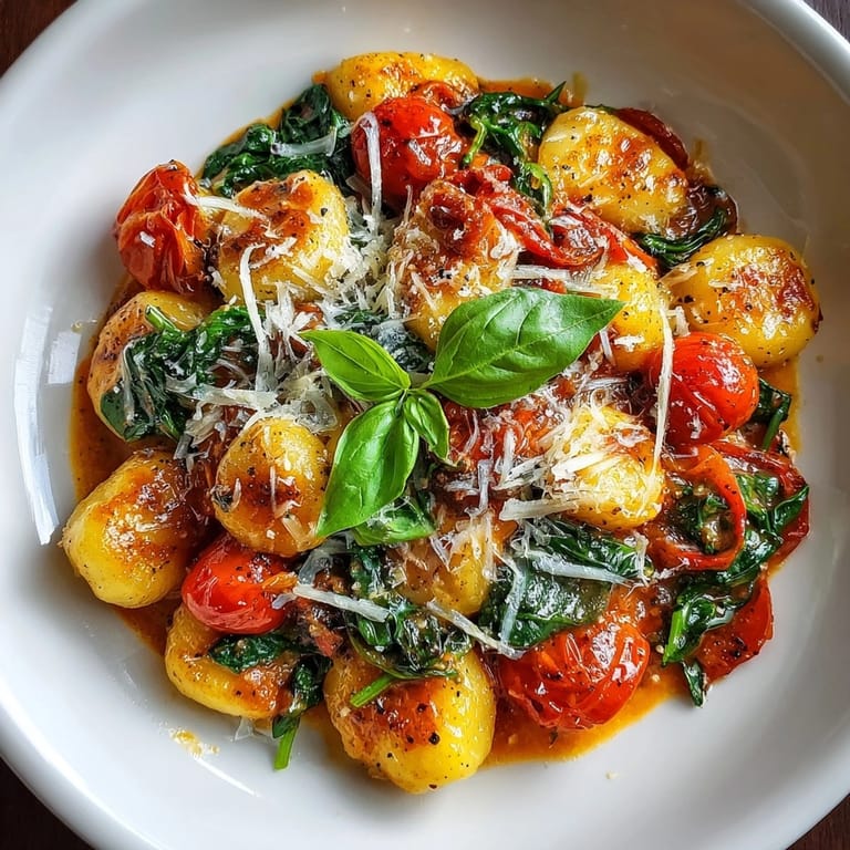 Easy One-Pot Creamy Tomato Gnocchi: a simple weeknight meal, warm and satisfying.