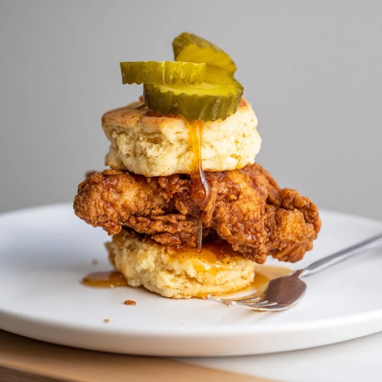 Savory and sweet Nashville Hot Honey Biscuit Sliders, perfect for brunch gatherings.  