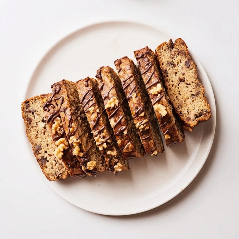 Golden banana bread infused with coffee flavors, ideal for afternoon tea or coffee.