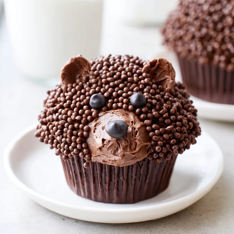 Irresistible photo of a finished Hedgehog Cupcake Tower, perfect for kids' birthdays.