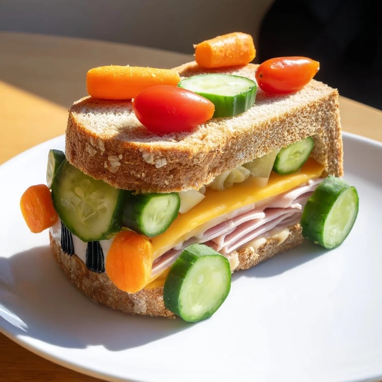 Get ready for a fun picnic: a playful Road Trip Ready Car-Shaped Lunch with pretzel "wheels" and a smile!