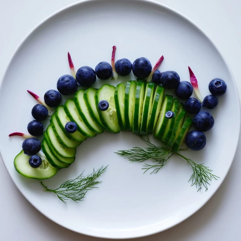 This stunning Peacock Tail recipe features a fresh, colorful platter of grapes and cucumber as an easy appetizer.