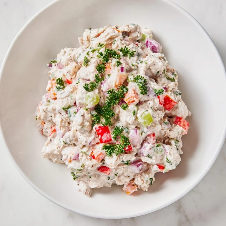 Enjoy this easy Canned Chicken Salad with Mrs. Dash: wholesome, salt-free goodness for lunch.
