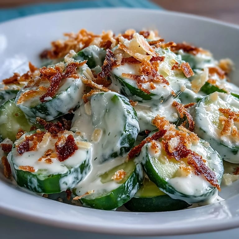 Serve this Cucumber Caesar Salad with grilled chicken for a protein-packed lunch or a light, hydrating side dish.