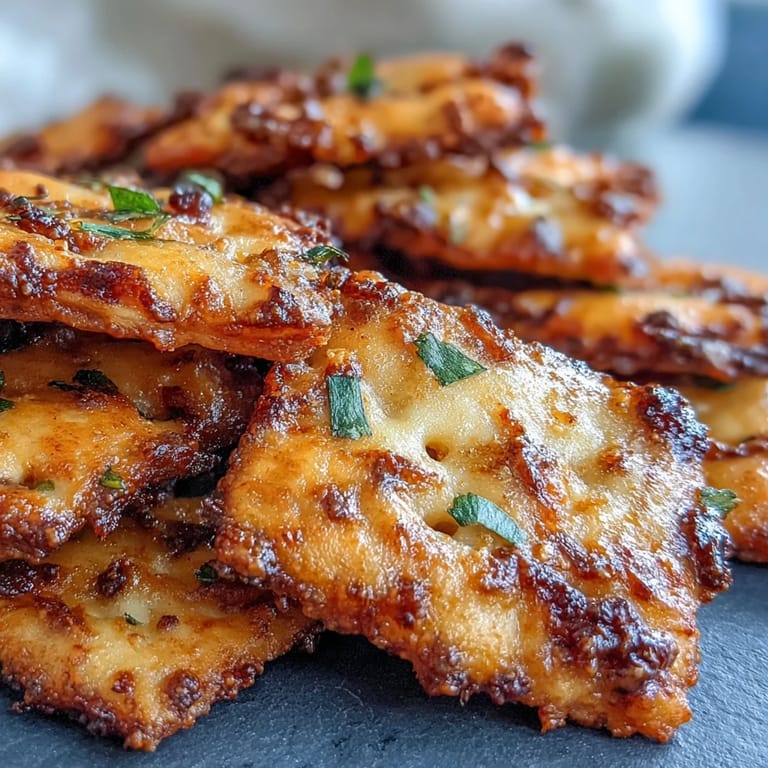 Cheesy, tangy crackers infused with jalapeño heat and smoky paprika, baked until golden and irresistibly crunchy.  
