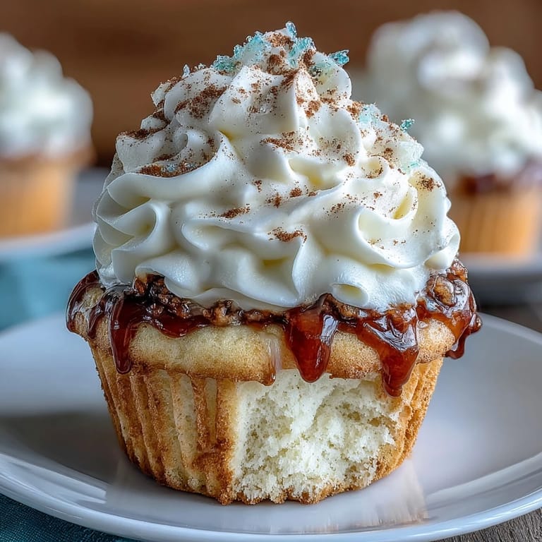 Soft, moist cupcakes soaked in creamy tres leches mixture, crowned with fluffy whipped topping and a hint of lime zest for a bright finish.