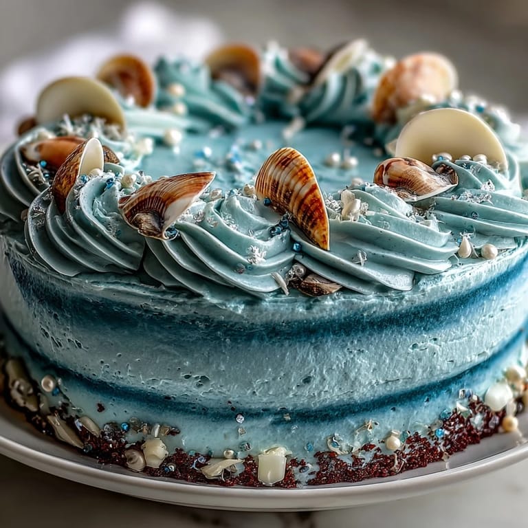 Enchanting Cancer Zodiac Cake, showcasing a moist vanilla crumb with dreamy blue buttercream.